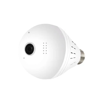 360 Laipsnių Belaidžio WIFI IP Šviesos, Kamera, 960P Lemputė Lempos Panoraminis Smart Home Stebėti Signalo CCTV Saugumo Kameros WiFi