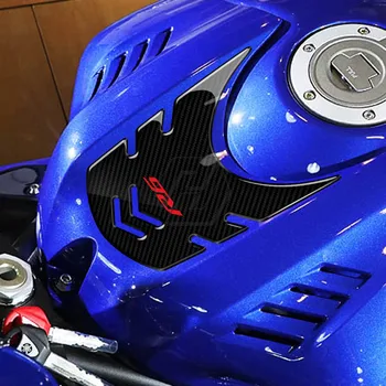 3D Motociklo Priekiniai Dujų Degalų Bako Dangtelio Raštas Tank Pad Atveju Yamaha YZF-R6 R6 2017 2018