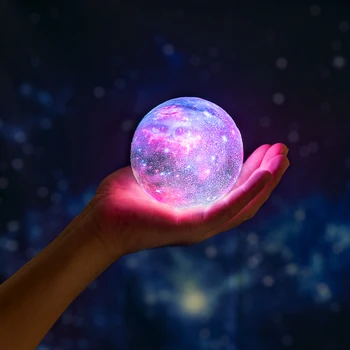 3D Spausdinimo Star Mėnulio Lempos Spalvinga Keisti Touch Namų Dekoro Kūrybos Dovana Usb Led Nakties Šviesos Galaxy Lempos Dekoro Gimtadienio Dovana