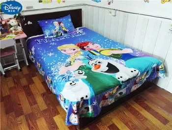 3Pcs Medvilnės Vaikų Patalynės Komplektas Užšaldyti Anna Elsa Namų tekstilės Mergina lova nustatyti bendrabučio kambaryje patalynės, pagalvių užvalkalas lapas