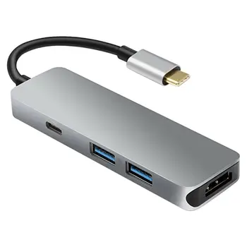 4 in 1 USB Hub Tipo C iki 4K HDMI Adapteris 2 USB 3.0 Prievadai, kad 