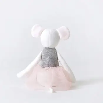 40CM Rožinė Baleto Pelės Pliušiniai Žaislai Puikus Gimtadienio Dovana Kūdikių Mergaičių Premium iškamša Pelės Lėlės Su Tiulio Suknelė