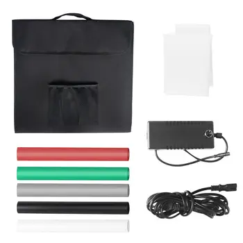 40cm*40cm 15.5 colių LED Lankstymo Foto Studija Softbox Šviesos dėžutės, šviesos, Telšių balta Žalia juodas fonas Aksesuarai, šviesos dėžutės