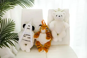 40cm Tigras Panda Bear Kuprinė Pliušinis Reguliuojamas Schoolbags iškamša Maišelį Darželio Pliušinis Kuprinė Žaislai, Vaikų Dovanų