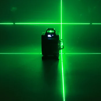 4D 16 Linijų Lazerio Lygio Žalia Lemputė LED Ekranas, Auto Savarankiškai Lygiava 360° Pasukimo Priemonė Horizontalus Vertikalus Kryžiaus Nuotolinio Valdymo
