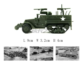 4D M3A1 Pusiau vikšrinis Šarvuotis 1/72 II Pasaulinio Karo Amerikos Gumos-nemokamai Asamblėjos Modelis Karinės Vežime Žaislai