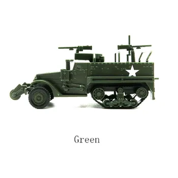 4D M3A1 Pusiau vikšrinis Šarvuotis 1/72 II Pasaulinio Karo Amerikos Gumos-nemokamai Asamblėjos Modelis Karinės Vežime Žaislai