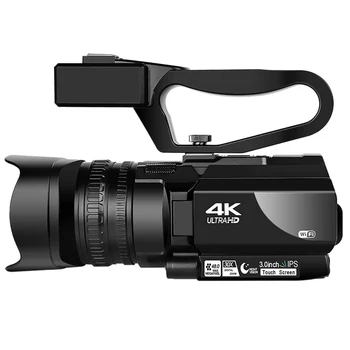 4K Vaizdo kamera Kamera KOMERY Skaitmeninis Vlogging vaizdo Kamera 3.0 Colių Jutiklinis Ekranas, Naktinio Matymo WiFi Kamera su Mikrofonu