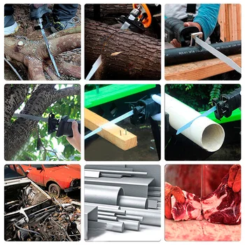 4Pcs Jig Pjūklų Pjaunamąsias rankinis Pjūklas Saber pjauti Medžio, Metalo PVC Vamzdis Pjūklu rankiniai Įrankiai ir Priedai