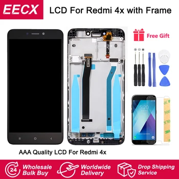 4X LCD Originalus Modulis Xiaomi Redmi 4X Ekranas su Rėmu Redmi 4A LCD ekranas 4x Pro 