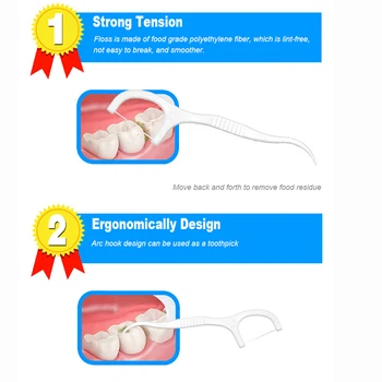 50/200pcs siūlas, dantų valymo nešiojami dantų dantų lazdos burnos priežiūros higienos dantų krapštuką atskiros pakuotės dantų