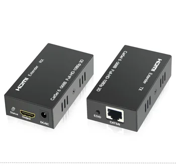 50m HD 1080P HDMI Extender RJ45 1x1 Splitter HDMI siuntėjas&imtuvas, HDMI kabelis, RJ45 Cat6 eterneto kabelį iš KOMPIUTERIO, TV HD60A