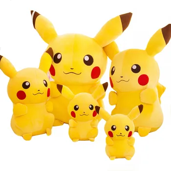55cm Pokemon Pikachu Filmą Pliušinis Lėlės Gyvūnų Pliušinis Įdaryti Pokemon pelucia nuraminti Animacinis žaislas, statulėlės, Vaiko gimtadienio dovana