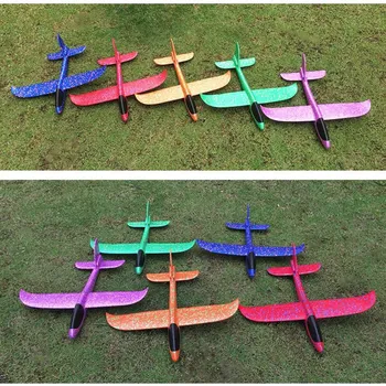 5vnt/rinkiniai, 48cm skraido Sklandytuvas Vaikų Lauko Žaidimo Ranka Mesti Plaukioja Sklandytuvas Lėktuvų Žaislai Vaikams Putų Lėktuvo Modelį