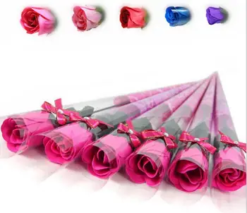60pcs Kūrybos Muilo Gėlių Vieną Rose Dirbtinės Gėlės Vestuvių Naudai, Gimtadienis, kalėdos, namų Puošybai Meilužis Dovanos