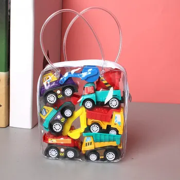 6pcs Automobilio Modelį Žaislas Mobiliojo Automobilio Gaisro Sunkvežimių Nustatyti, Traukti Atgal, Automobilių Žaislas Fire Truck Žaislų Rinkinys Vaikas Mini Automobilių Berniukas Žaislą Dovanų