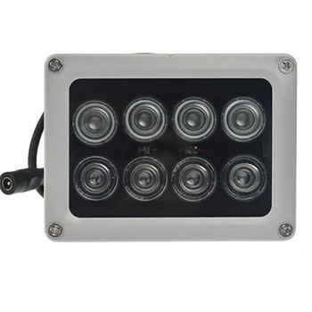 8 Led Apšvietimas Šviesos IR Infraraudonųjų spindulių Naktinio Matymo Lempa CCTV Saugumo Kameros