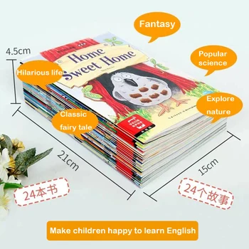 8 atsitiktinių Knygų 21x15cm anglų Apšvietos Knygelėse Vaikams Spalva Knygelių Skaitymo Istorija Knyga Vaikams pasakas prieš Miegą