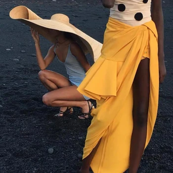 80cm Moterų Negabaritinių Išardomi skėtį nuo saulės Paplūdimio Skrybėlę Didelių Saulės Skrybėlę Paplūdimio Apsaugos Sulankstomas Šiaudų Bžūp Apima atostogų Atostogų Skrybėlę