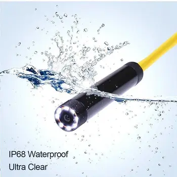 8mm Wifi HD 1200P Endoskopą Fotoaparatas USB IP68 Vandeniui Borescope Pusiau Standus Vamzdis, Belaidžio ryšio Vaizdo Kontrolės, skirtos Android/iOS