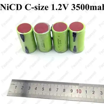8pcs Prekės C dydžio 1.2 v 3500mAh įkraunamos baterijos ni-cd / ni-cd c dydžio baterija / c dydžio baterijas 9.6 v fotoblykstės Radijas