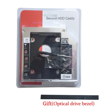 9.5 MM 2nd HDD Standųjį Diską Caddy Adapteris Asus n76vb K555L Q551LB pakeisti UJ8C2 UJ8HC DVD, ODD(Dovanų Optinis įrenginys bezel )