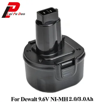 9.6 V 2/3Ah NI-MH maitinimo priemonė pakeisti bateriją, Dewalt, Gręžimo: DE9036,DE9062, DE9061, DC750KA ,DW050, DC855KA,DW955K, DW902
