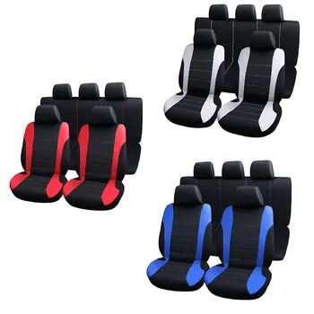 9 komplektai/set automobilių sėdynės padengti priekinės ir galinės sėdynės universalus nustatyti automobilio formos interjero aksesuarų oro pagalvė suderinama sėdynės padengti