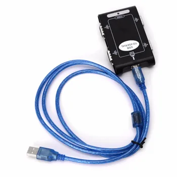 9pin USB 2.0 su 4 prievadų RS232 Serial DB9 (COM Valdytojas Jungčių Adapteris Hub USB šakotuvai