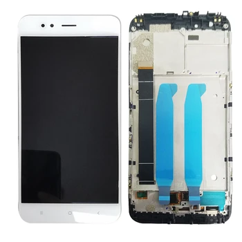 AAA Kokybės LCD Su Rėmu Xiaomi MI A1 LCD Ekranu, Skirtas Xiaomi A1 LCD Ekranas, 10-Touch