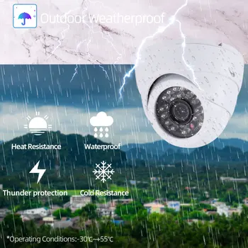 AHCVBIVN DVR VAIZDO Stebėjimo Apsaugos kamerų Sistemos Komplektas 16PCS IR Pranokti arba 5.0 MP Saugumo Kameros P2P Vaizdo Stebėjimo Komplektas