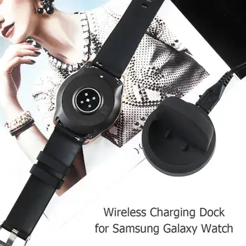 ALLOYSEED Belaidžio Greito Įkrovimo Dokas Lopšys Įkroviklis, skirtas Samsung Galaxy Žiūrėti 42mm 46mm SM-R800 R805 R810 R815 Įkrovimo Dokas