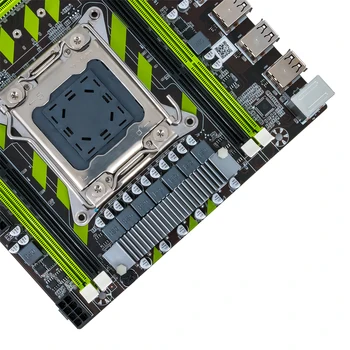 ALZENIT X79G Plokštė Intel X79 LGA 2011 Xeon E5 Parama ECC REG DDR3 64GB M. 2 NVME USB2.0 SATA3 M-ATX Server Mainboard