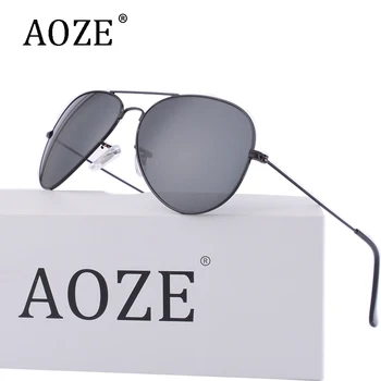 AOZE Prabangos prekės Poliarizuota vyrų, moterų, akiniai nuo saulės 54mm 62mm 3026 Veidrodis oculos Gafas rayeds stiklo Nuolydis G15 objektyvas