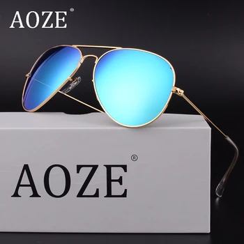 AOZE Prabangos prekės Poliarizuota vyrų, moterų, akiniai nuo saulės 54mm 62mm 3026 Veidrodis oculos Gafas rayeds stiklo Nuolydis G15 objektyvas