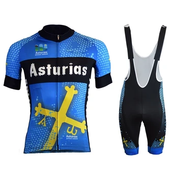 ASTURIAS 2020 naujas pro komanda dviračių džersis vyrų vasaros nustatyti ciclismo dviratį megztiniai drabužių MTB maillot šortai ropa hombre cycliste