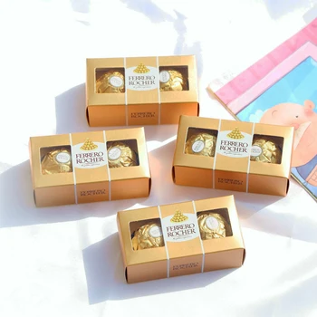 AVEBIEN 50pcs Baby shower gimtadienio Ferrero šokolado popierius dovanų dėžutė Vestuvių Nori Saldainių Dėžutė Svečias Kartoninė pakuotė dėžutė