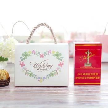 AVEBIEN 50pcs Romantiška Dobilų saldainiai popierinės pakuotės gėlių dovanų dėžutė Vestuvių Nori Saldainiai Boxs Rožinės spalvos Šokolado dėžutę cajas de regalo