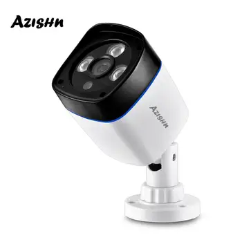 AZISHN Saugumo POE IP Camera Tinklo Kameros Vaizdo Stebėjimo 1080P onvif Naktinio Matymo VAIZDO Vandeniui lauko 2MP Bullet Cam