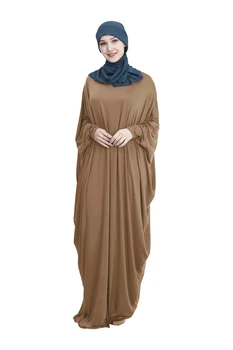 Abaja Malda Suknelė Musulmonų Moterys Batwing Rankovės Jilbab Islamo Farasha Kaftan Visas Ilgis Maxi Suknelės Arabų Thobe Ramadanas Suknelė