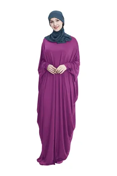 Abaja Malda Suknelė Musulmonų Moterys Batwing Rankovės Jilbab Islamo Farasha Kaftan Visas Ilgis Maxi Suknelės Arabų Thobe Ramadanas Suknelė