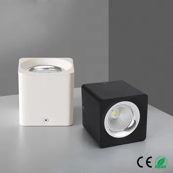 Aikštėje Pritemdomi COB LED Šviestuvai 8W 10W 12W LED Lubų apšvietimas AC85~265V LED Lubų Lempos Šilta/Šalta Balta Patalpų Lighti