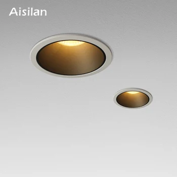 Aisilan LED Downlight Fone Vietoje Šviesos Aukštos Kokybės Aliuminio Lubų vietoje Šviesos CREE Chip CRI 93 Nišoje Šviesos