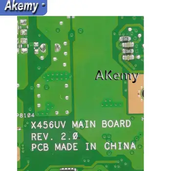Akemy X456UJ X456UF Nešiojamojo kompiuterio motininė plokštė, Skirta Asus X456U X456UQ X456UB X456UQK X456UV mainboard 4GB-RAM I7-6500U GT920M/GT930M DDR3
