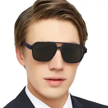 Akiniai nuo saulės Vyrams Derliaus Poliarizuota Danga Objektyvas Vairavimo Akiniai TR90 Ultralight Vyrų Saulės akiniai Oculos de sol MARE AZZURO