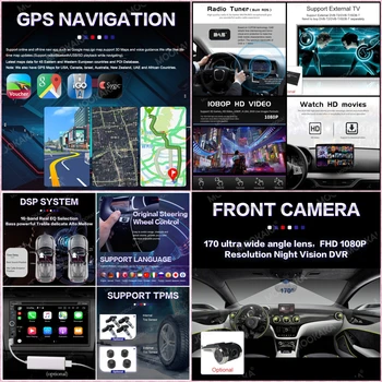 Android 10.0 4+64GB DVD grotuvas, Radijo, GPS Navigacija Hyundai I20-2017 daugialypės terpės Grotuvas, radijas, vaizdo stereo headunit dsp