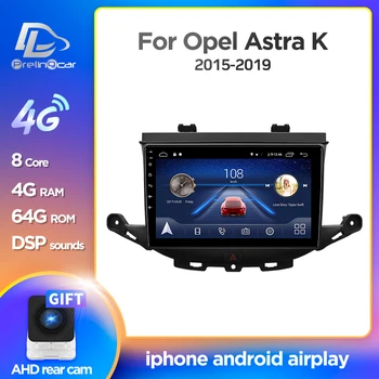 Android 10.0 4G Lte Automobilio multimedia navigacijos GPS DVD grotuvas, Opel Astra K-2019 IPS ekranas, Radijas stereo