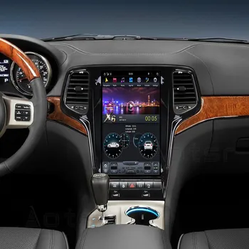 Android 8.1 Tesla stiliaus DVD multimedijos grotuvas GPS navigacija JEEP Grand Cherokee 2010-2013 radijo grotuvas Auto stereo headunit