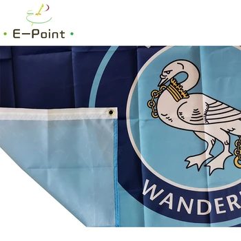 Anglija Wycombe Wanderers FC 3ft*5ft (90*150cm) Dydis Kalėdų Dekoracijas Namų Vėliavos Banner Dovanos