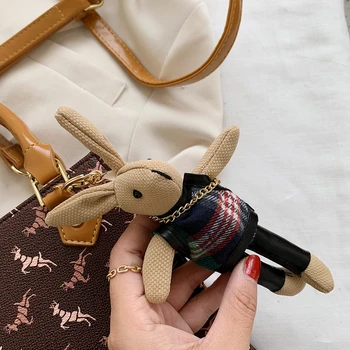 Animacinių Filmų Arklių Spausdinimo Tote Krepšys Moterims 2020 Rabbit Žaislas, Pečių Maišą Crossbody Mini Rankinės, Piniginės Firminius Dizainerio
